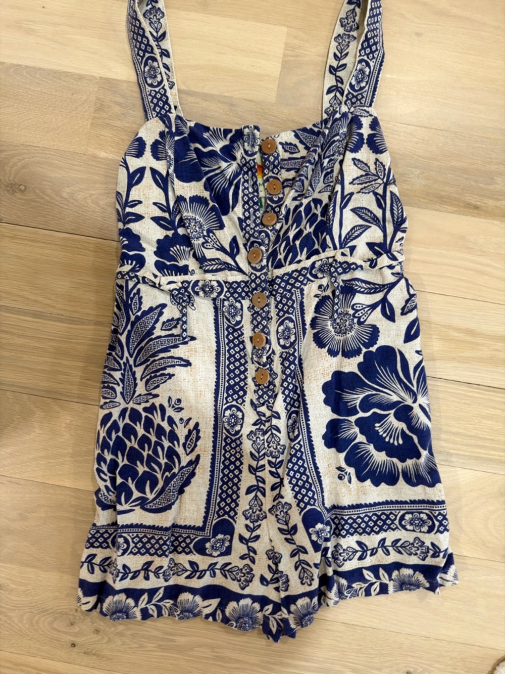 FARM Rio Blue Pineapple Garden Romper